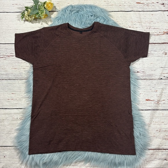 Alphalete Hero Seamless Tee Sparrow Short Sleeve Size XL - Picture 2 of 8